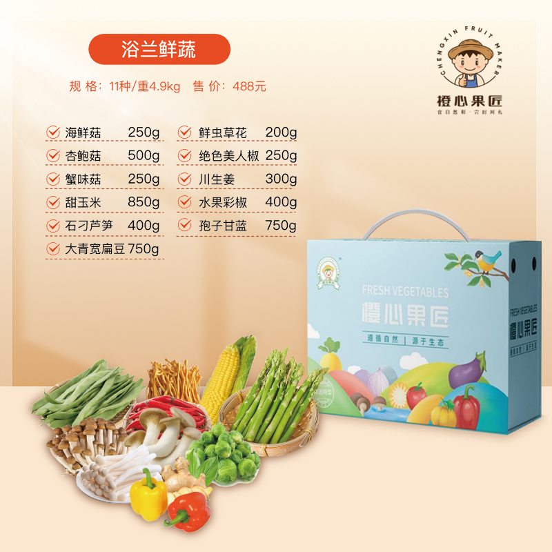橙心果匠浴兰鲜蔬488型