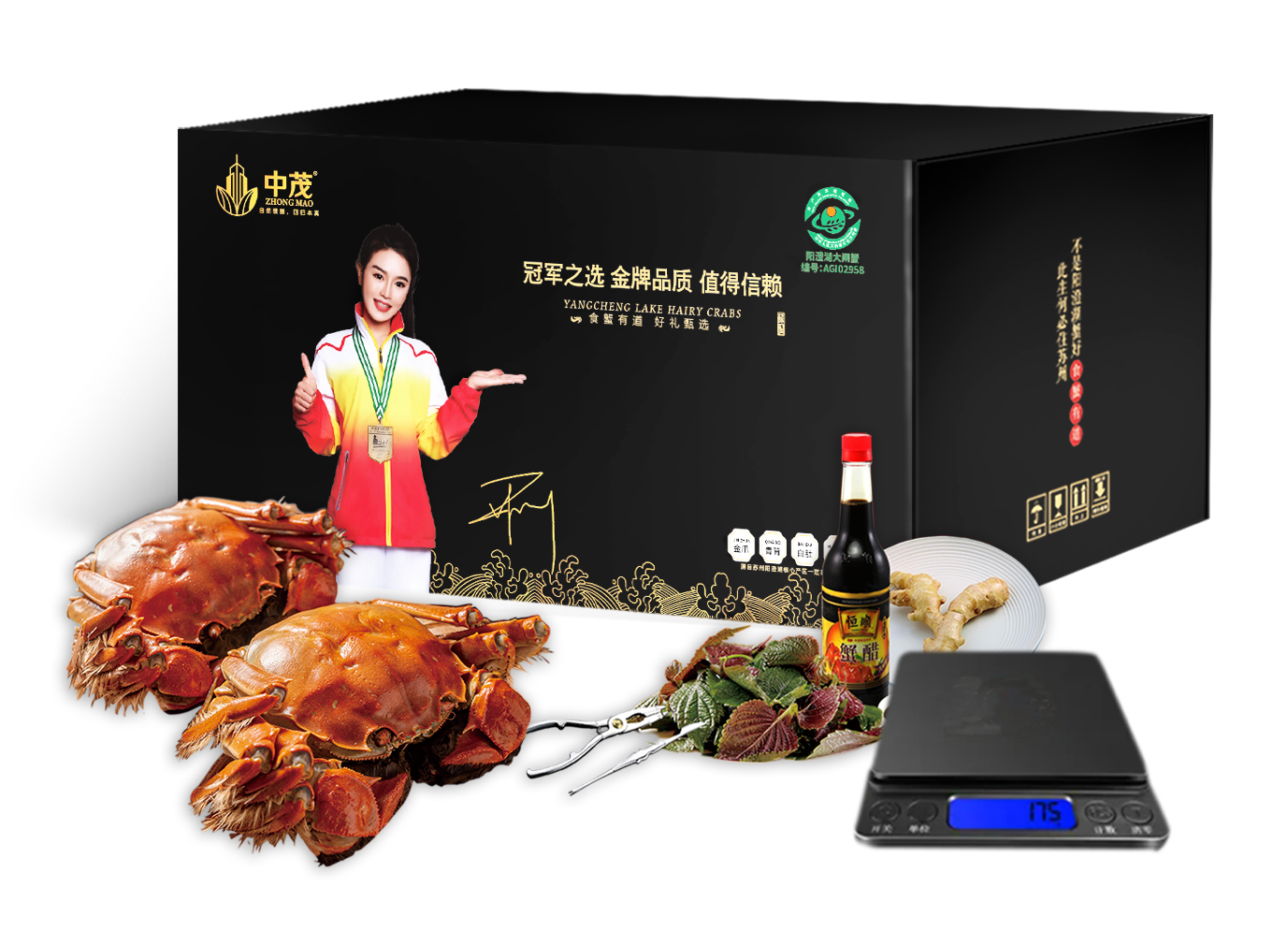 中茂阳澄湖大闸蟹2998型茂臻10只装