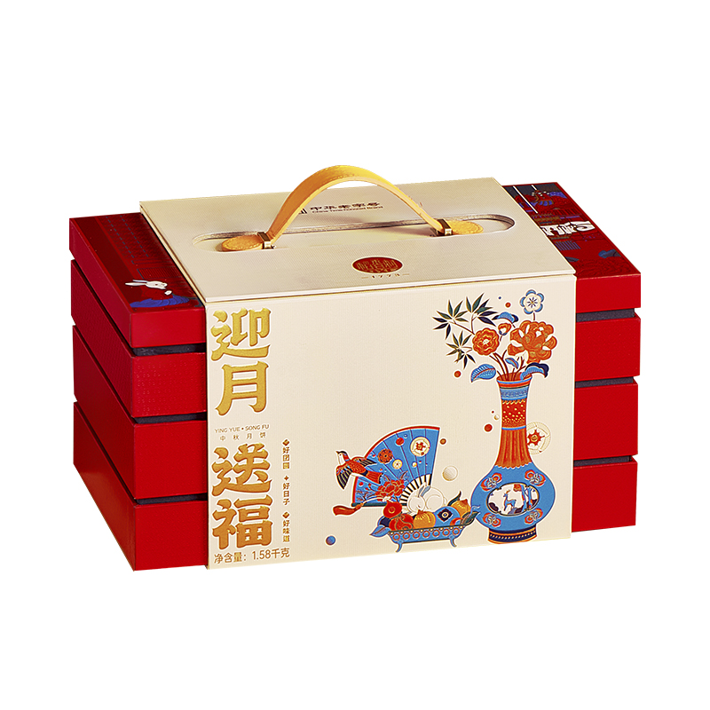 稻香村·迎月送福月饼礼盒1580g